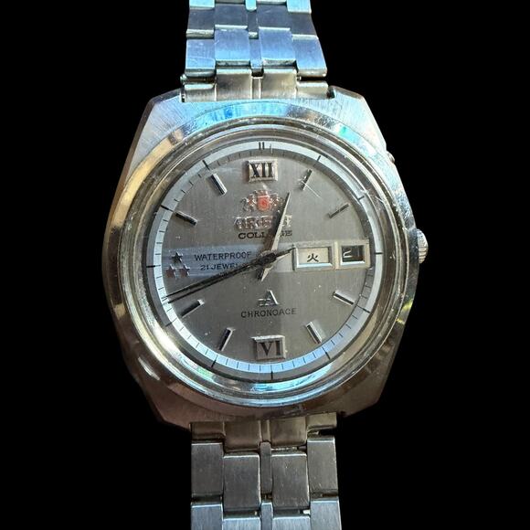 Vintage Orient Chronoace College Day-Date Automatic 21 Jewels Men\'s Watch main image 4